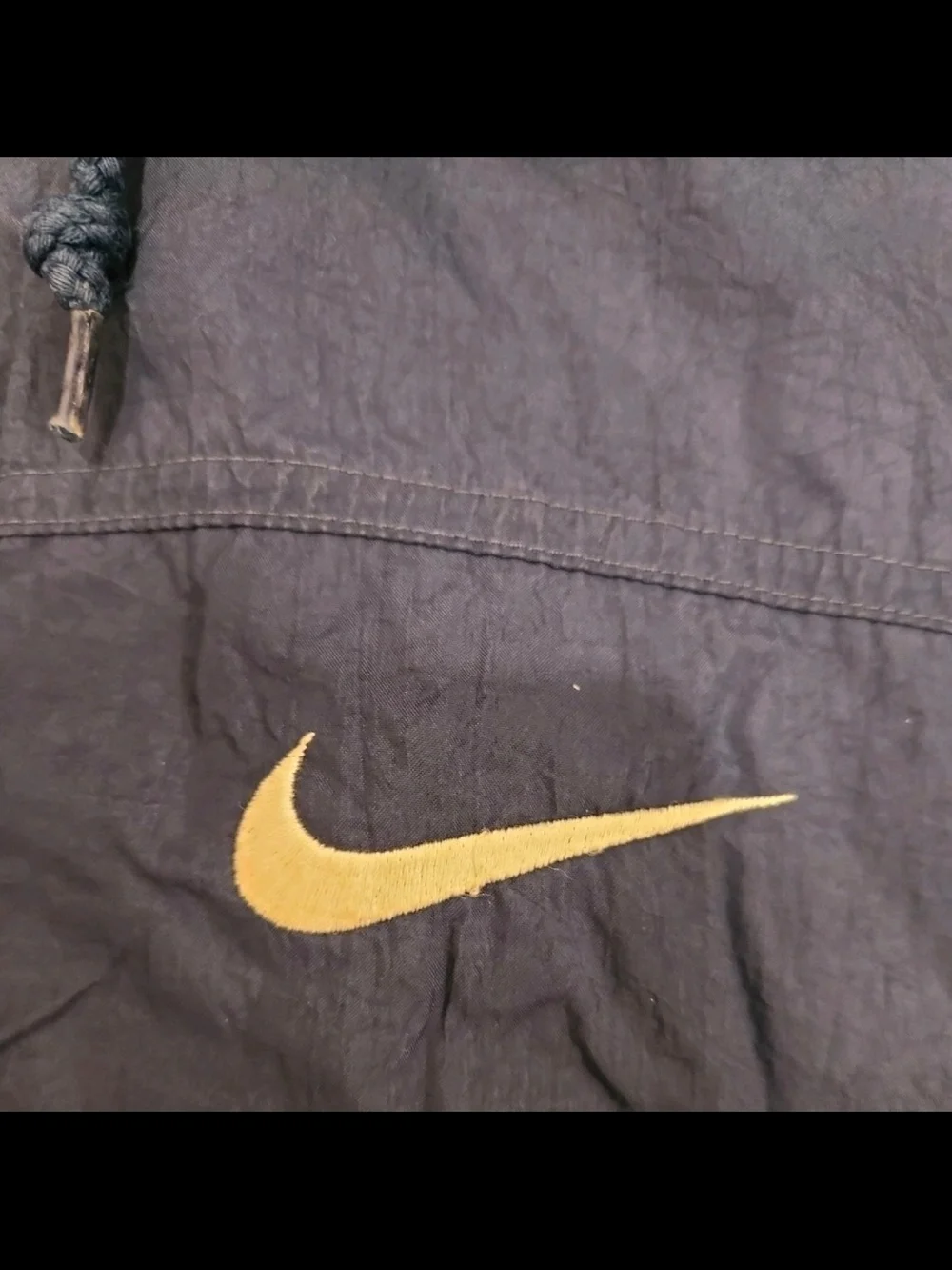 Vintage Y2K Nike Winter Jacket Size Large Blue Full Zip Fleece Lined Hooded  90s